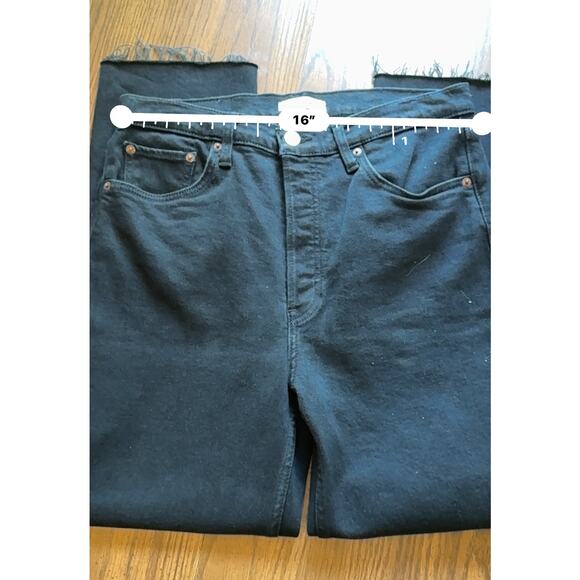 RE/DONE Levi’s Black 70's Stove Pipe Jeans size 30 - Picture 7 of 11